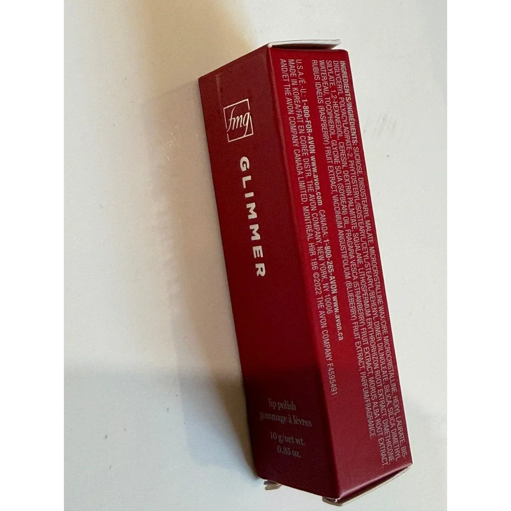 fmg Glimmer Lip Polish Sugar‎ Scrub Exfoliator with Squalane 0.35 oz New in Box